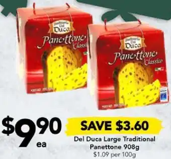 Drakes Del Duca Large Traditional Panettone 908g offer