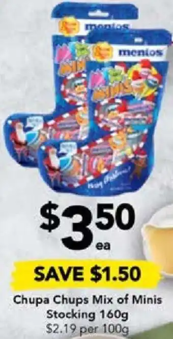 Drakes Chupa Chups Mix of Minis Stocking 160g offer