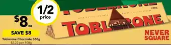 Drakes Toblerone Chocolate 360g offer