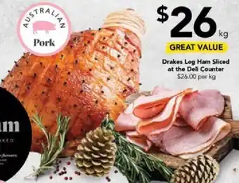 Drakes Drakes Leg Ham Sliced at the Deli Counter offer