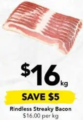 Rindless Streaky Bacon