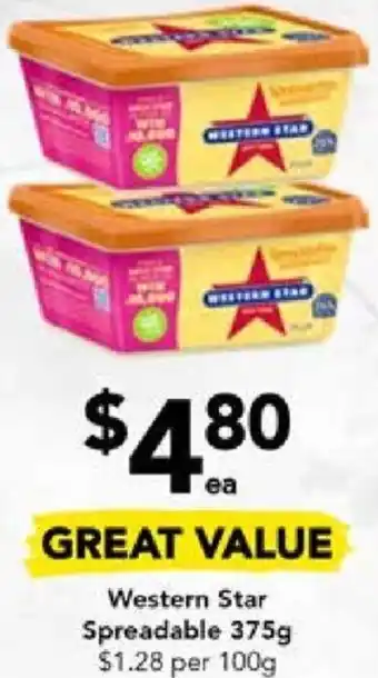 Drakes Western Star Spreadable 375g offer