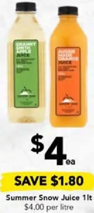 Summer Snow Juice 1lt