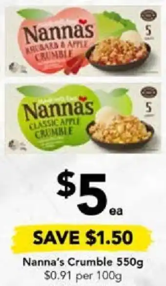 Nanna's Crumble 550g