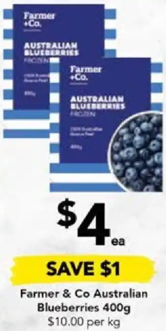 Drakes Farmer & Co Australian Blueberries 400g offer