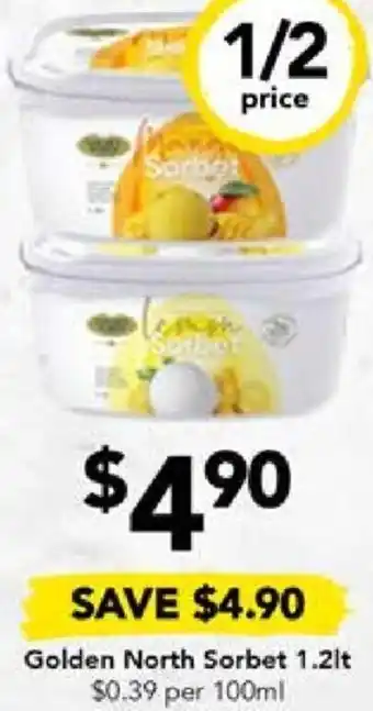 Drakes Golden North Sorbet 1.2lt offer