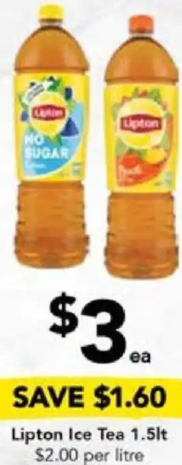 Drakes Lipton Ice Tea 1.5lt offer