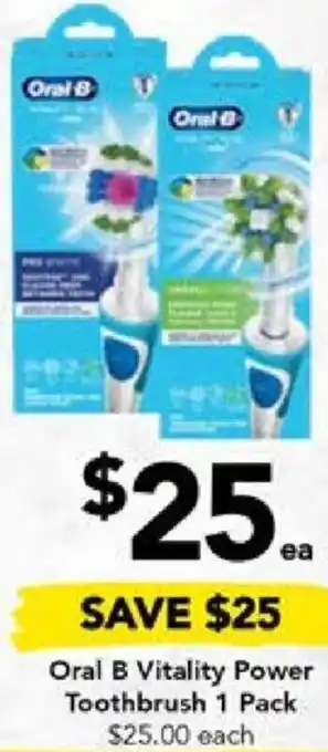 Oral B Vitality Power Toothbrush 1 Pack
