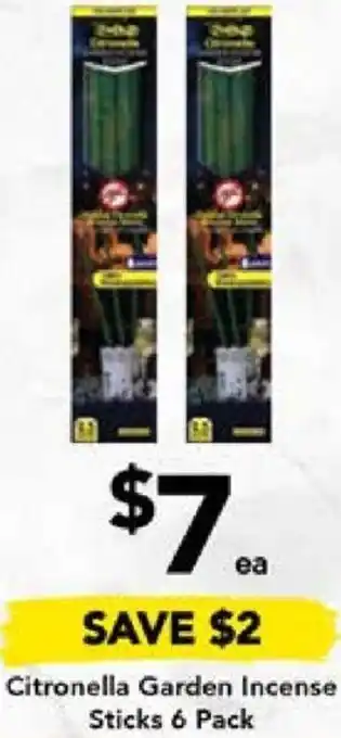 Drakes Citronella Garden Incense Sticks 6 Pack offer