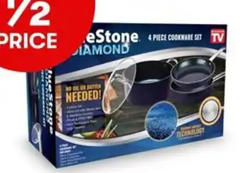 BIG W BlueStone with Diamond 4-Piece Cookware Set 28cm offer