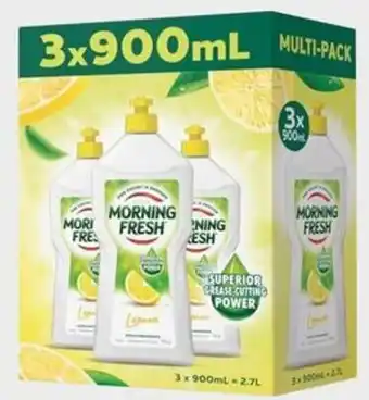 BIG W Morning Fresh Value Pack 3 x 900ml Dishwashing Liquid offer