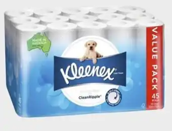 BIG W Kleenex 45-Pack Toilet Tissue offer