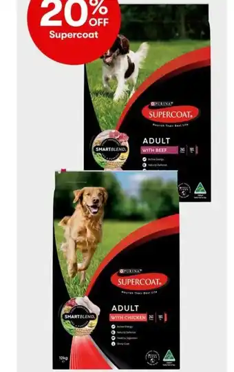 BIG W Supercoat Smartblend Dry Dog Food Varieties 12kg offer