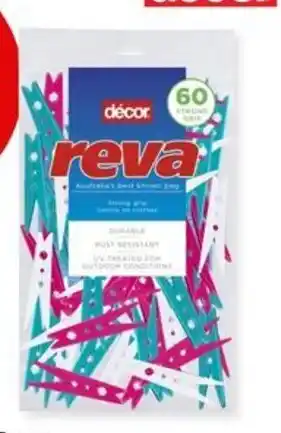 BIG W Décor Reva 60-Pack Regular Pegs offer