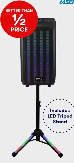 BIG W Laser Backpack LED Party Speaker offer