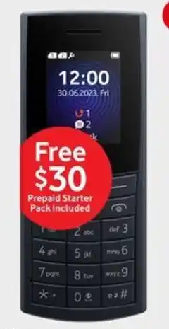 BIG W Vodafone Nokia 110 4G Prepaid Bundle offer