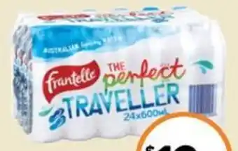 Foodworks Frantelle Spring Water 24 Pack x 600ml offer