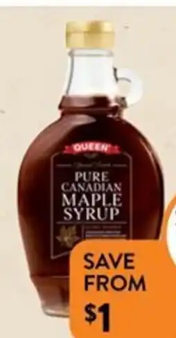 Foodworks Queen Pure Canadian Maple Syrup 250ml offer