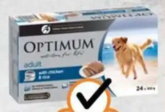 Foodworks Optimum Wet Dog Food 24 Pack x 100g offer