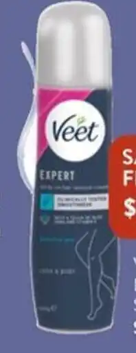 Veet Spray On Hair Removal Cream Sensitive Skin 150g