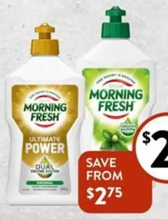 Foodworks Morning Fresh Dishwashing Liquid 350/400ml offer