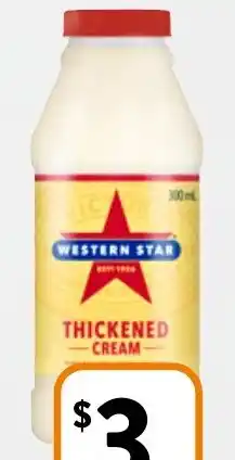 Foodworks Western Star Thickened Cream 300ml offer