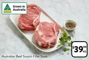 Foodworks Australian Beef Scotch Fillet Steak offer