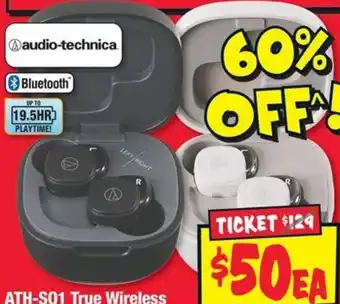 JB Hi-Fi ATH-SQ1 True Wireless Earbuds offer
