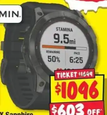 JB Hi-Fi Fenix 7X Sapphire Solar Sportswatch offer