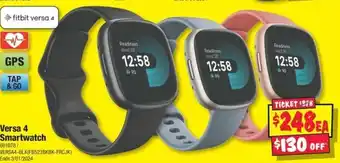 JB Hi-Fi Versa 4 Smartwatch offer