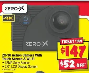 JB Hi-Fi ZX-30 Action Camera With Touch Screen & Wi-Fi offer