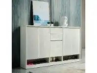 LivingStyles Vanda 5 Door 2 Drawer Shoe Cabinet, 180cm offer