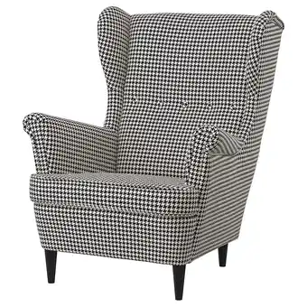 IKEA Strandmon Wing chair, Vibberbo black/beige offer