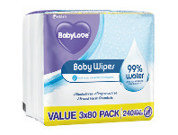 Foodworks BabyLove Baby Water Wipes 240 Pack offer
