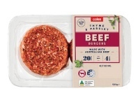 Coles Coles Beef Thyme & Parsley Burgers 500g offer