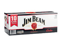 Jim Beam White & Cola Can (10 Pack)