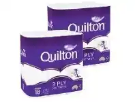 Foodworks Quilton Classic White Toilet Tissue 3ply 18 Pack offer