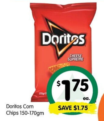 Spar Doritos Corn Chips 150-170gm offer