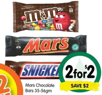 Spar Mars Chocolate Bars 35-56gm offer