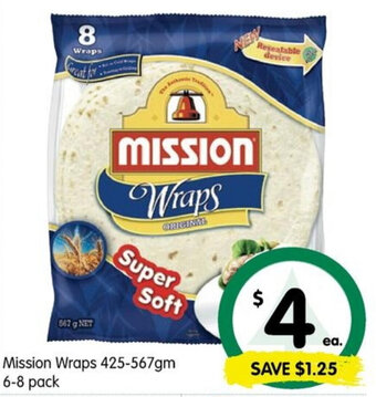 Spar Mission Wraps 425-567gm offer