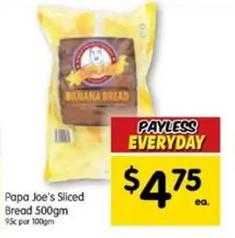Spar Joe's Sliced Bread 500gm offer