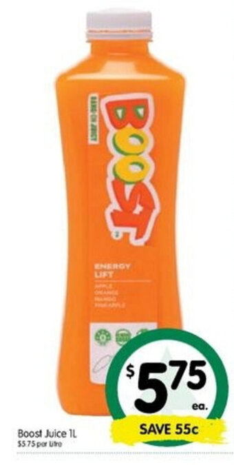 Spar Boost Juice 1L offer
