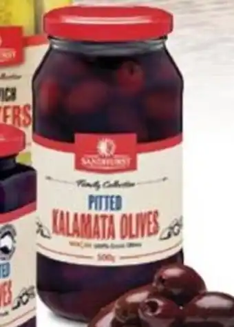 Sandhurst Pitted Kalamata Olives 500gm