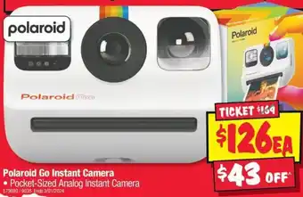 JB Hi-Fi Polaroid Go Instant Camera offer