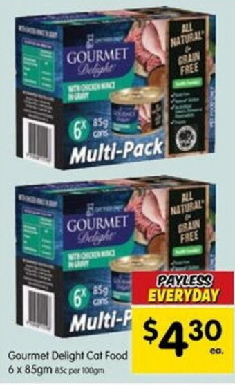 Spar Gourmet Delight Cat Food 6x85gm offer