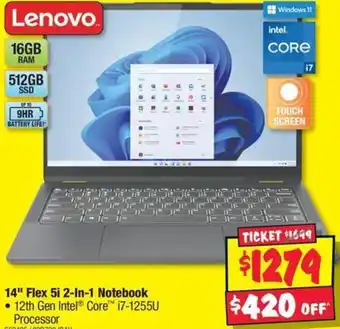 14" Flex 5i 2-In-1 Notebook