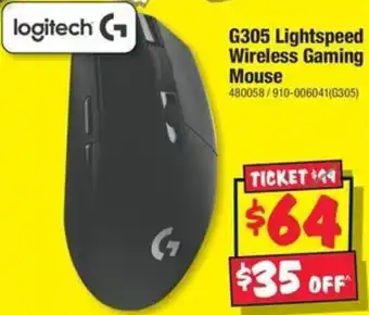 JB Hi-Fi G305 Lightspeed Wireless Gaming Mouse offer