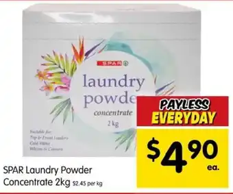 Spar SPAR Laundry Powder Concentrate 2kg offer