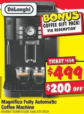 JB Hi-Fi Magnifica Fully Automatic Coffee Machine offer