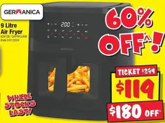 JB Hi-Fi 9 Litre Air Fryer offer